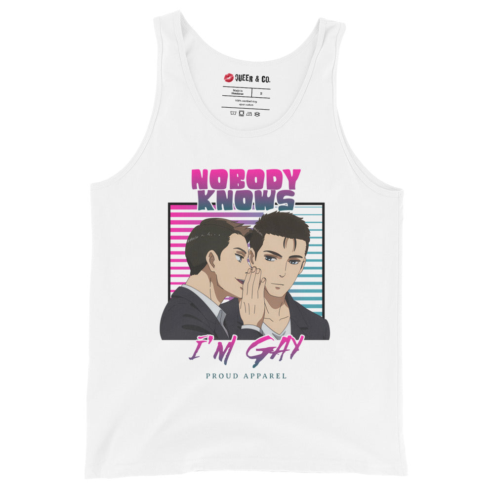 Nobody knows, I'm Gay - Camiseta de tirantes para hombre