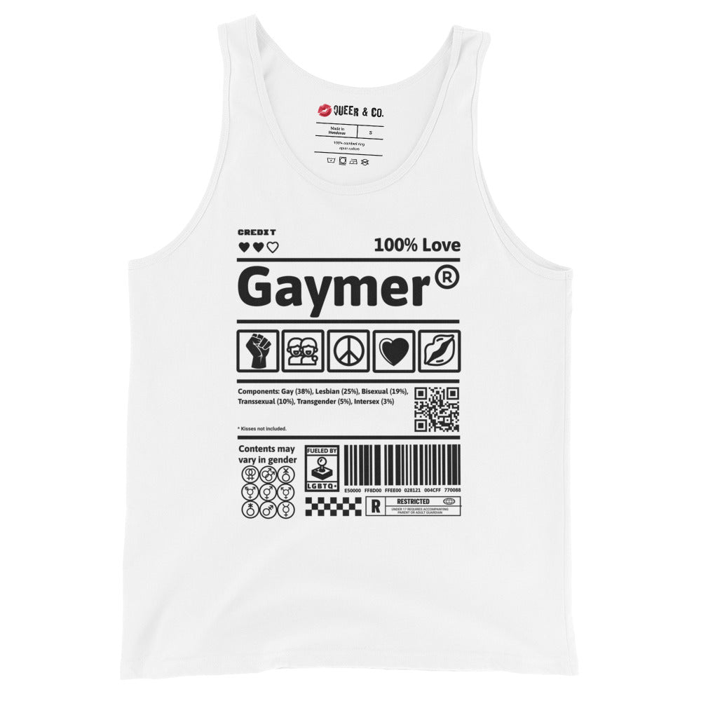 Gaymer - Camiseta de tirantes para hombre