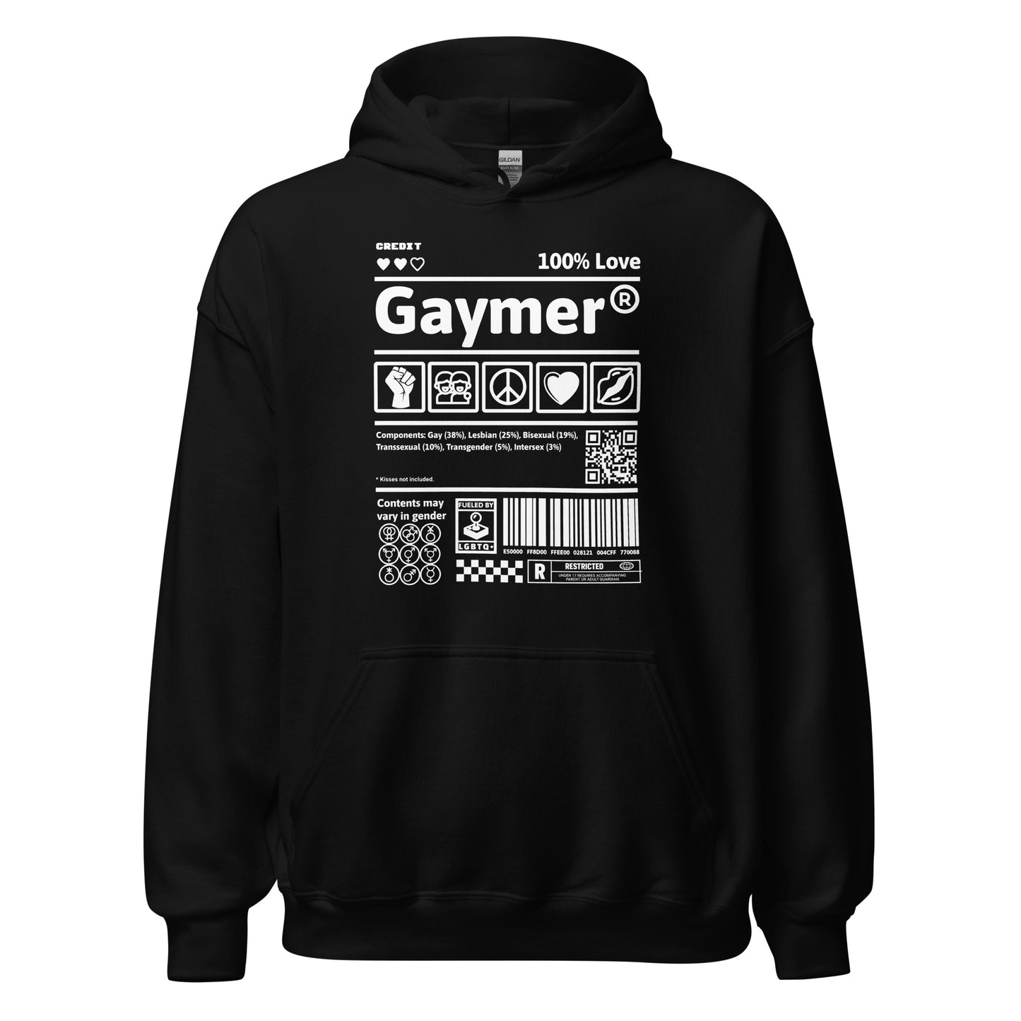 Gaymer - Sudadera con capucha unisex