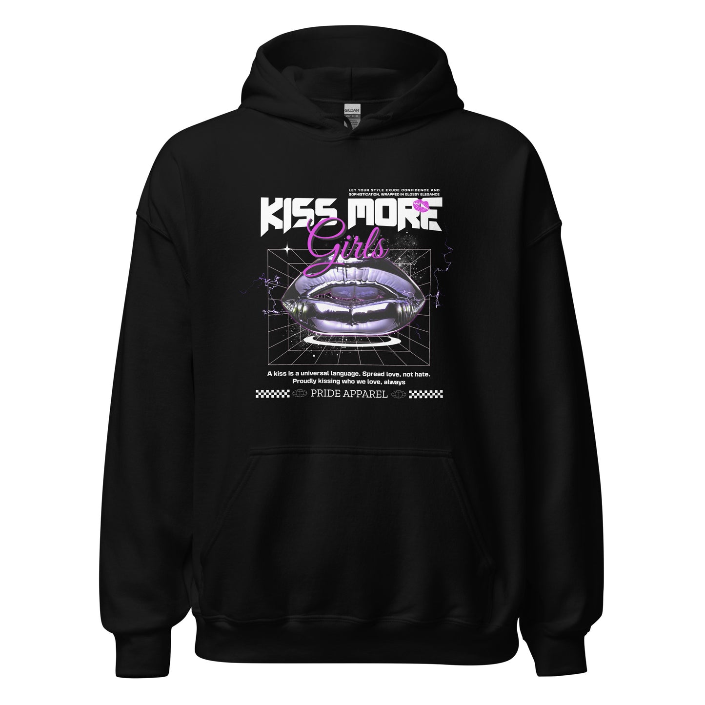 Kiss More Girls - Sudadera con capucha unisex