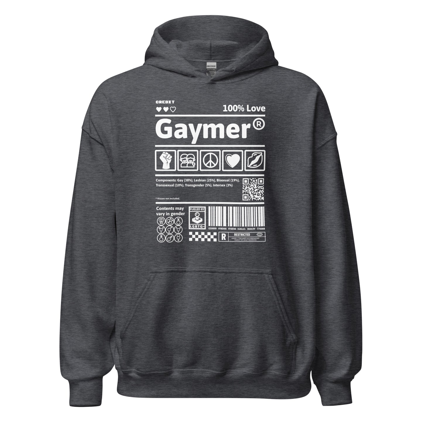 Gaymer - Sudadera con capucha unisex