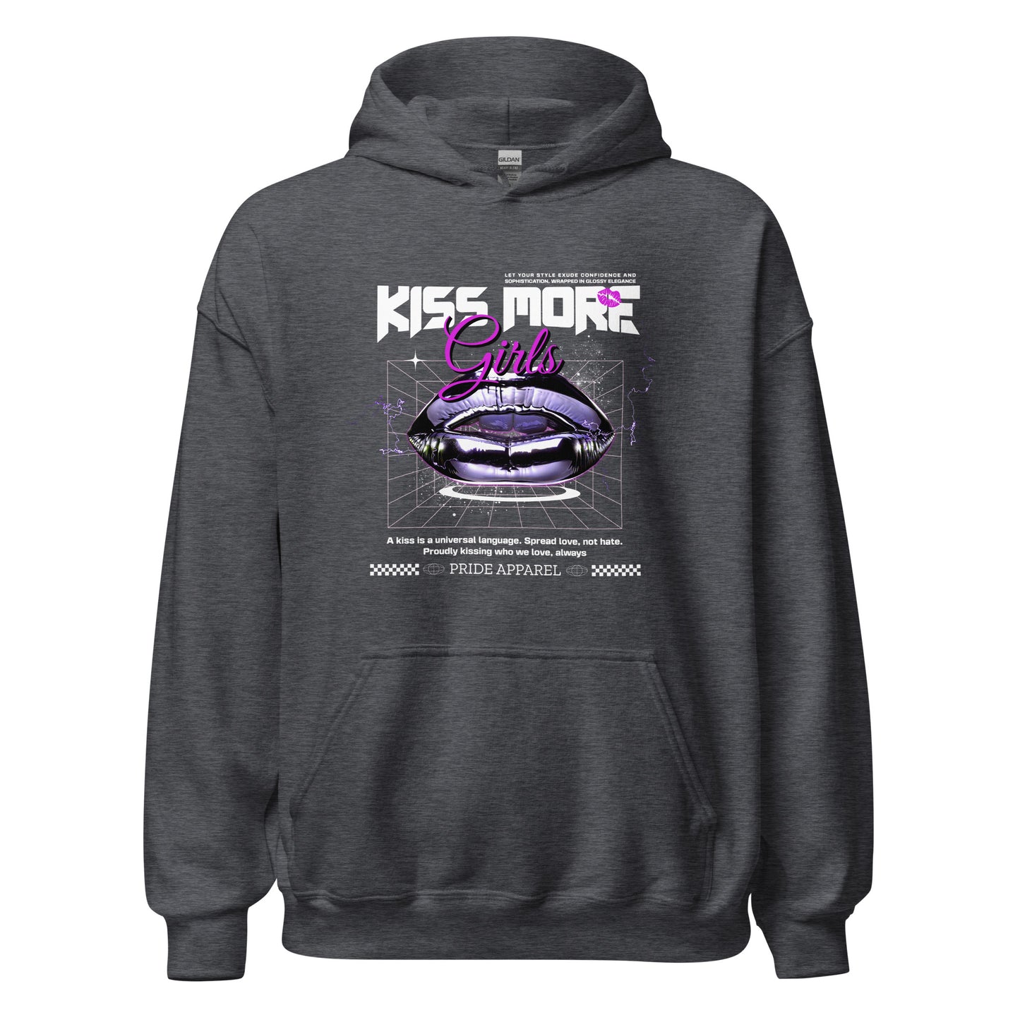 Kiss More Girls - Sudadera con capucha unisex