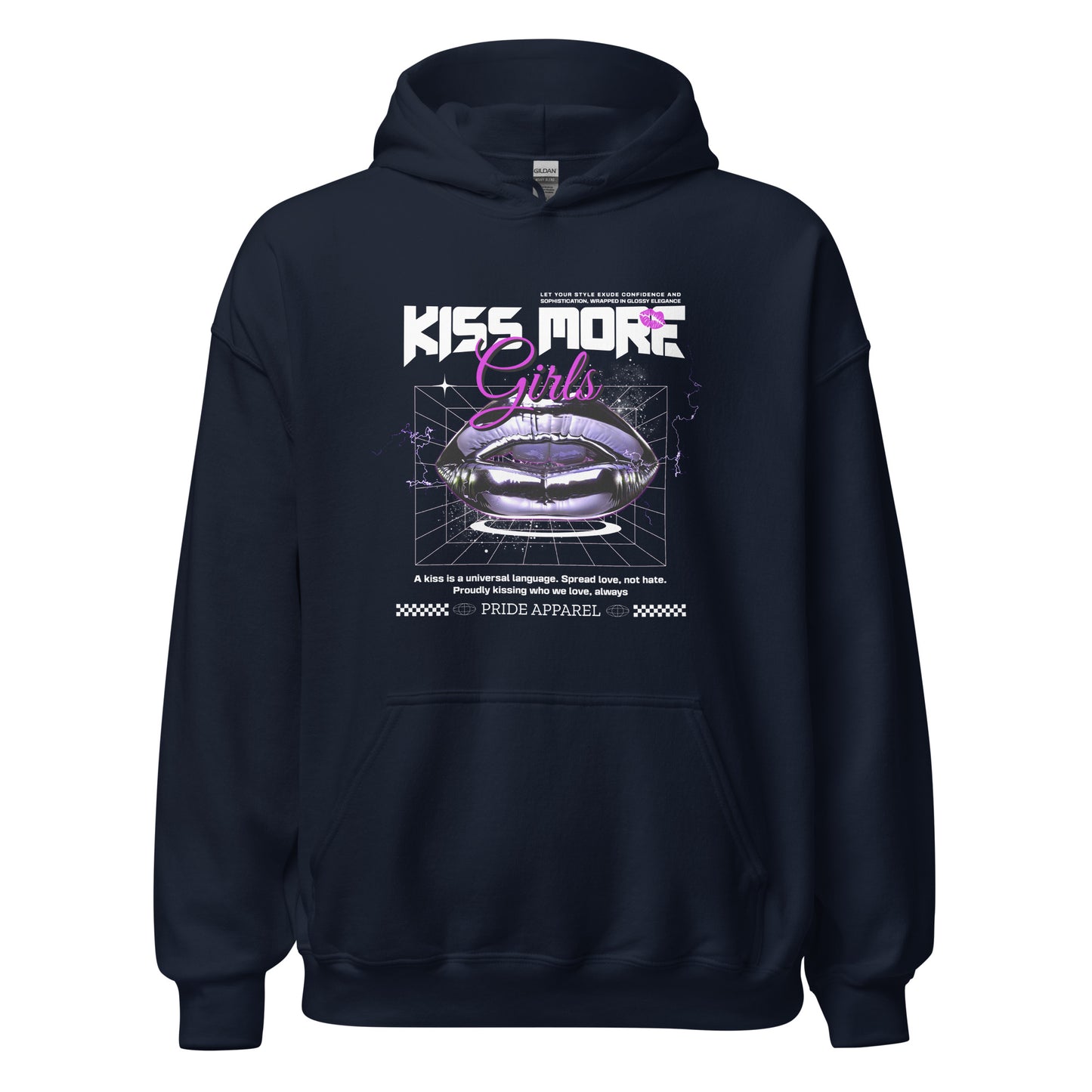 Kiss More Girls - Sudadera con capucha unisex