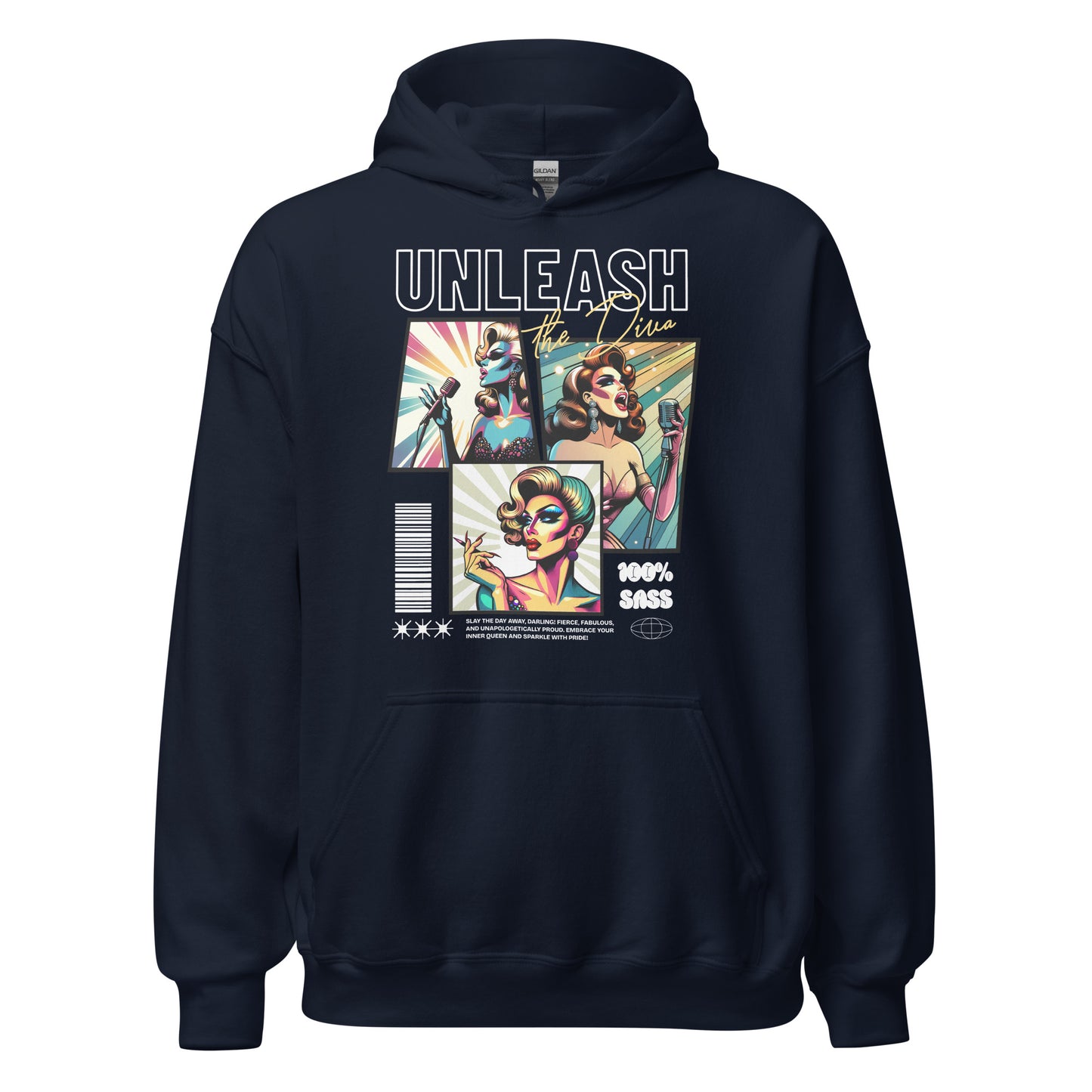 Unleash The Diva - Sudadera con capucha unisex