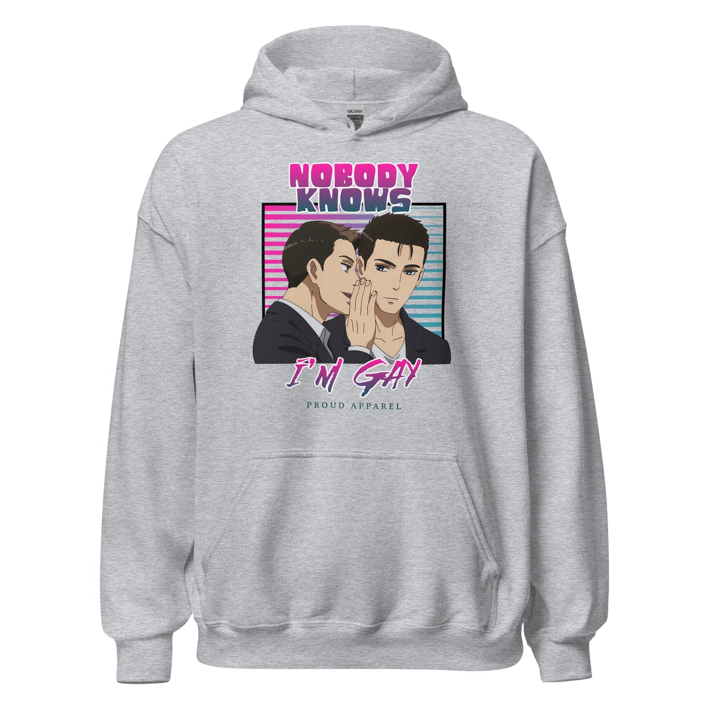 Nobody Knows I'm Gay - Sudadera con capucha unisex
