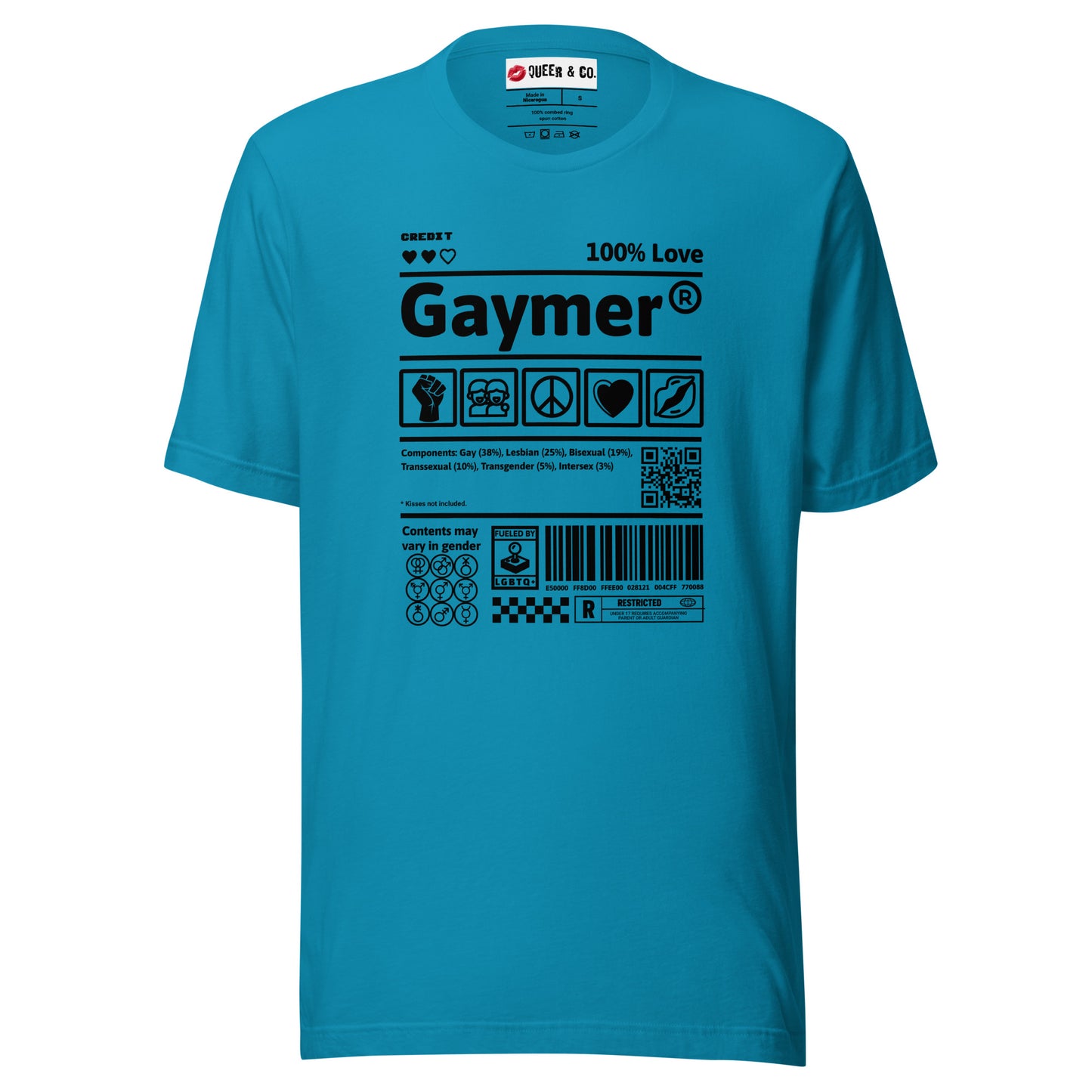 Gaymer - Camiseta de manga corta unisex