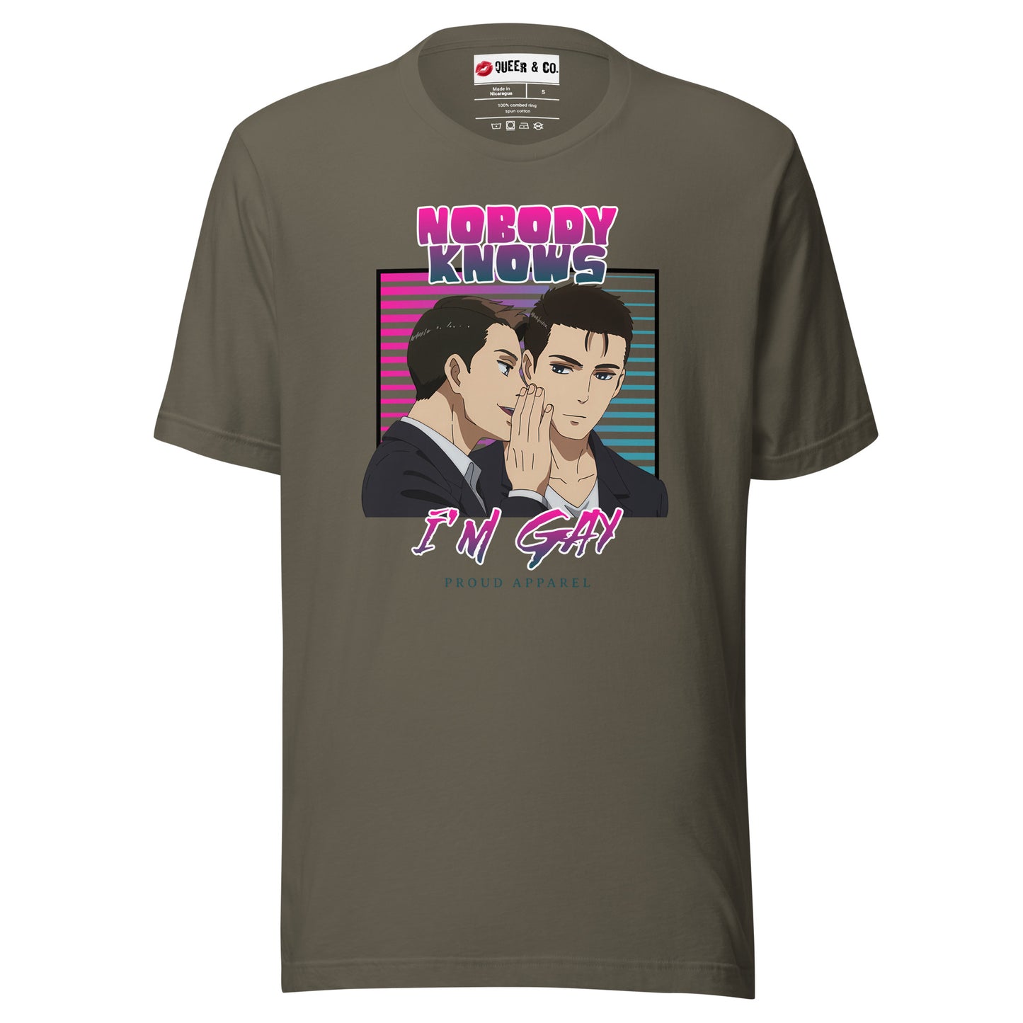Nobody Knows I'm Gay - Camiseta de manga corta unisex