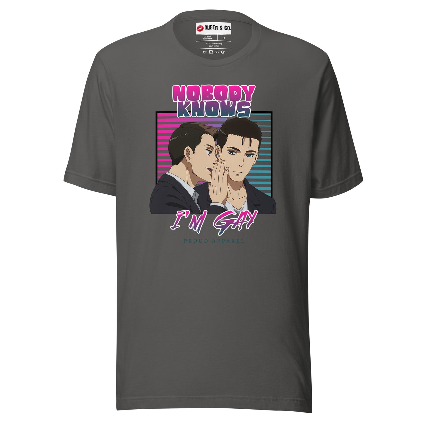 Nobody Knows I'm Gay - Camiseta de manga corta unisex