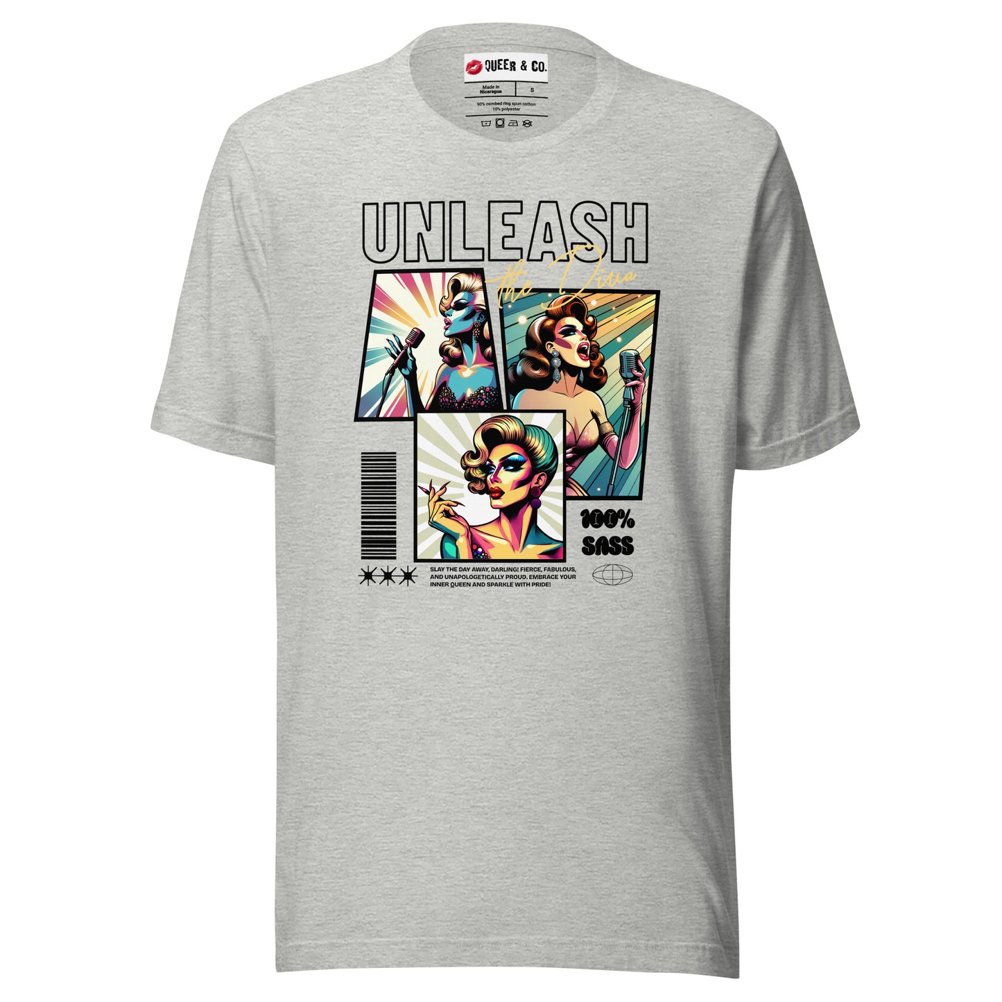 Unleash The Diva - Camiseta de manga corta unisex