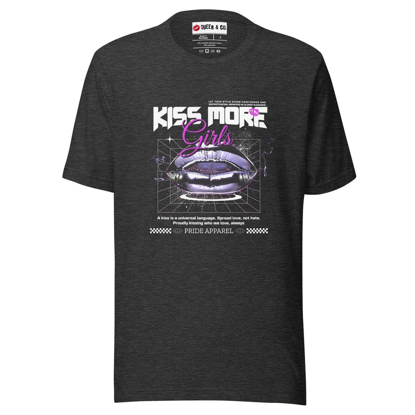 Kiss More Girls - Camiseta de manga corta unisex
