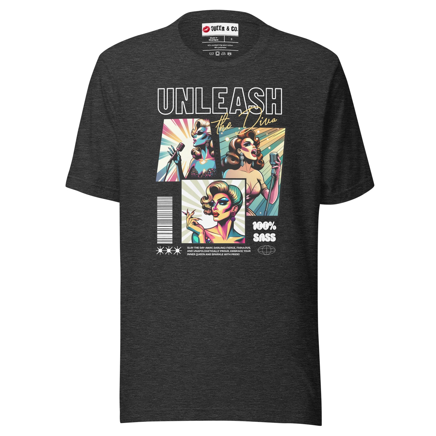 Unleash The Diva - Camiseta de manga corta unisex