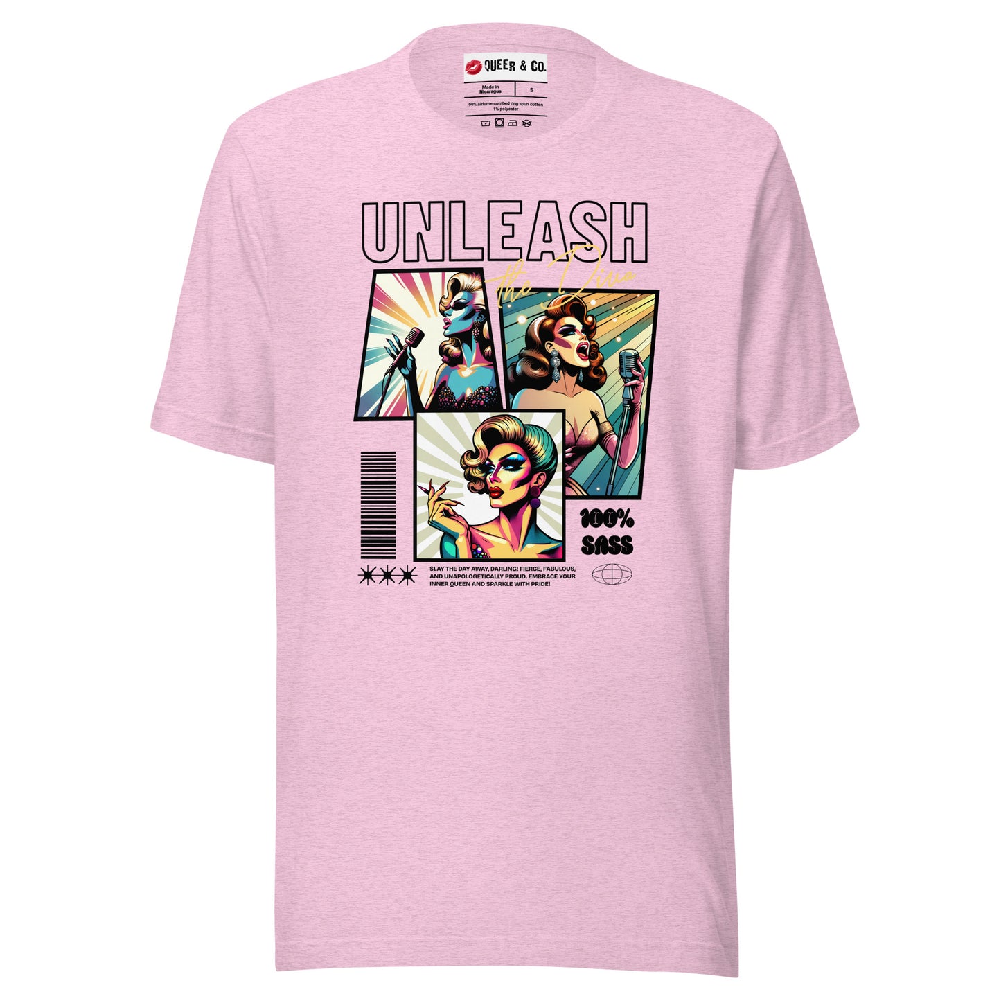 Unleash The Diva - Camiseta de manga corta unisex