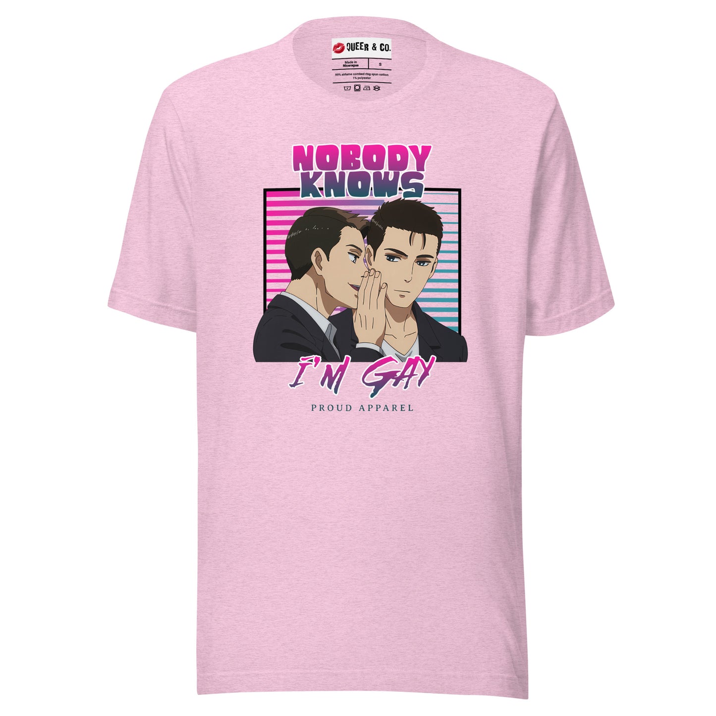 Nobody Knows I'm Gay - Camiseta de manga corta unisex