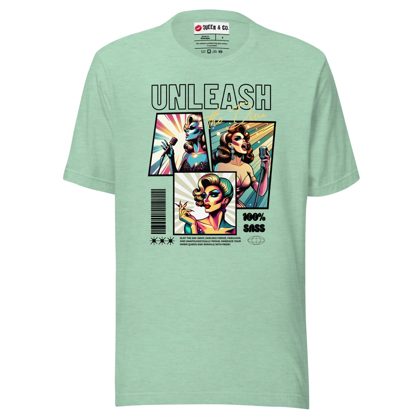 Unleash The Diva - Camiseta de manga corta unisex
