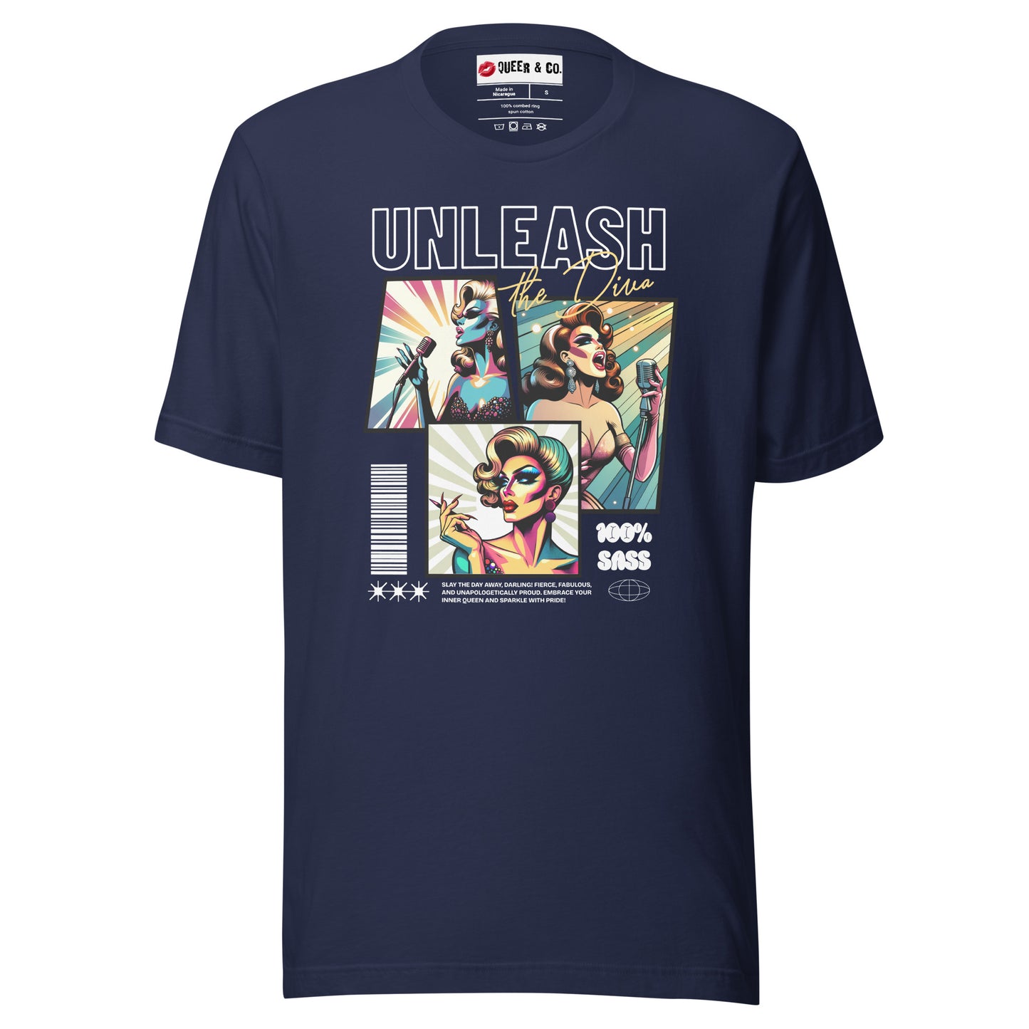 Unleash The Diva - Camiseta de manga corta unisex