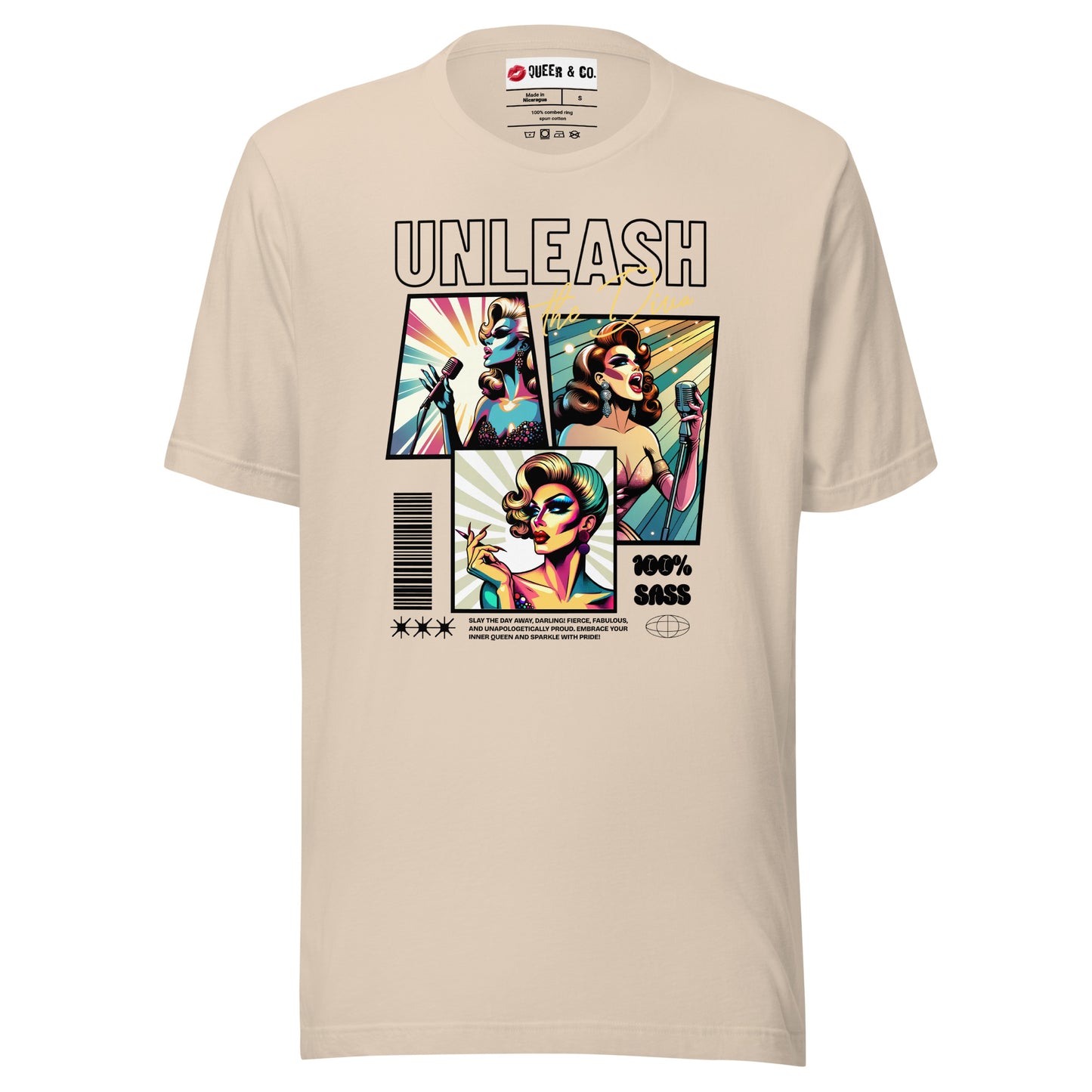 Unleash The Diva - Camiseta de manga corta unisex