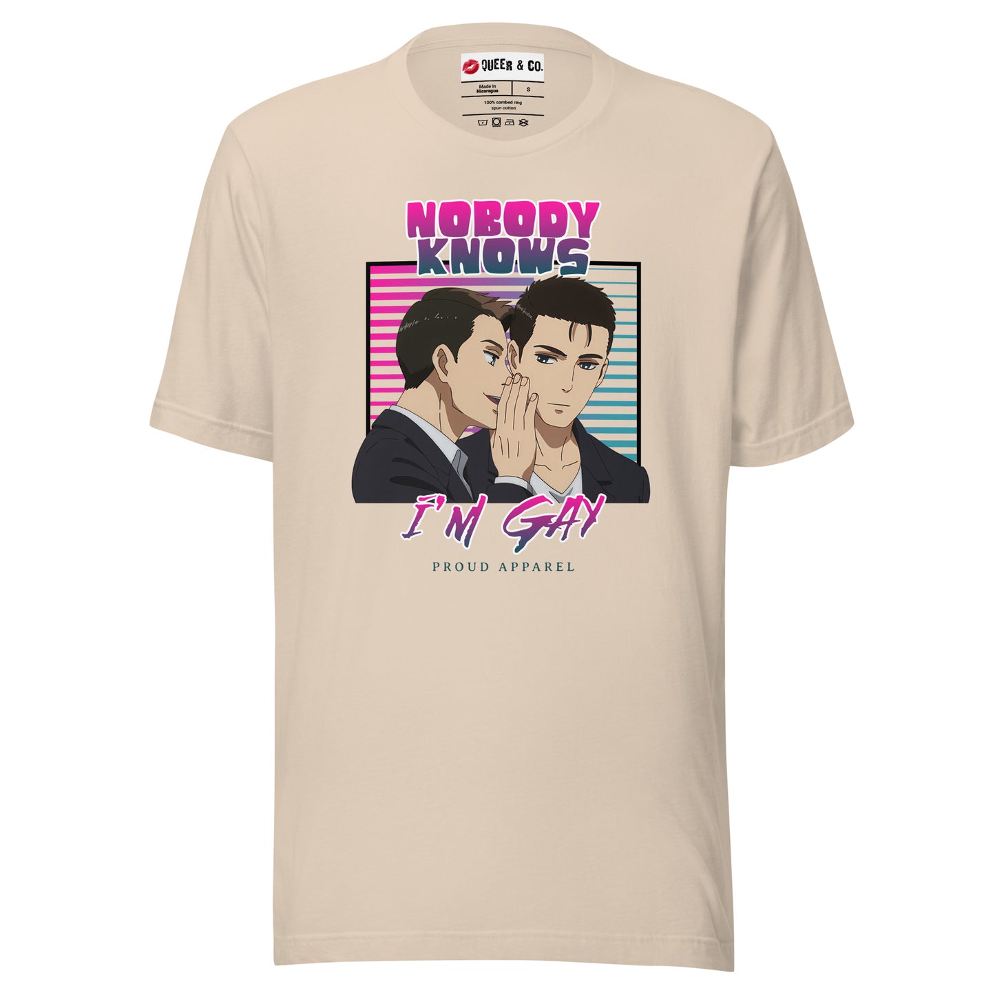 Nobody Knows I'm Gay - Camiseta de manga corta unisex