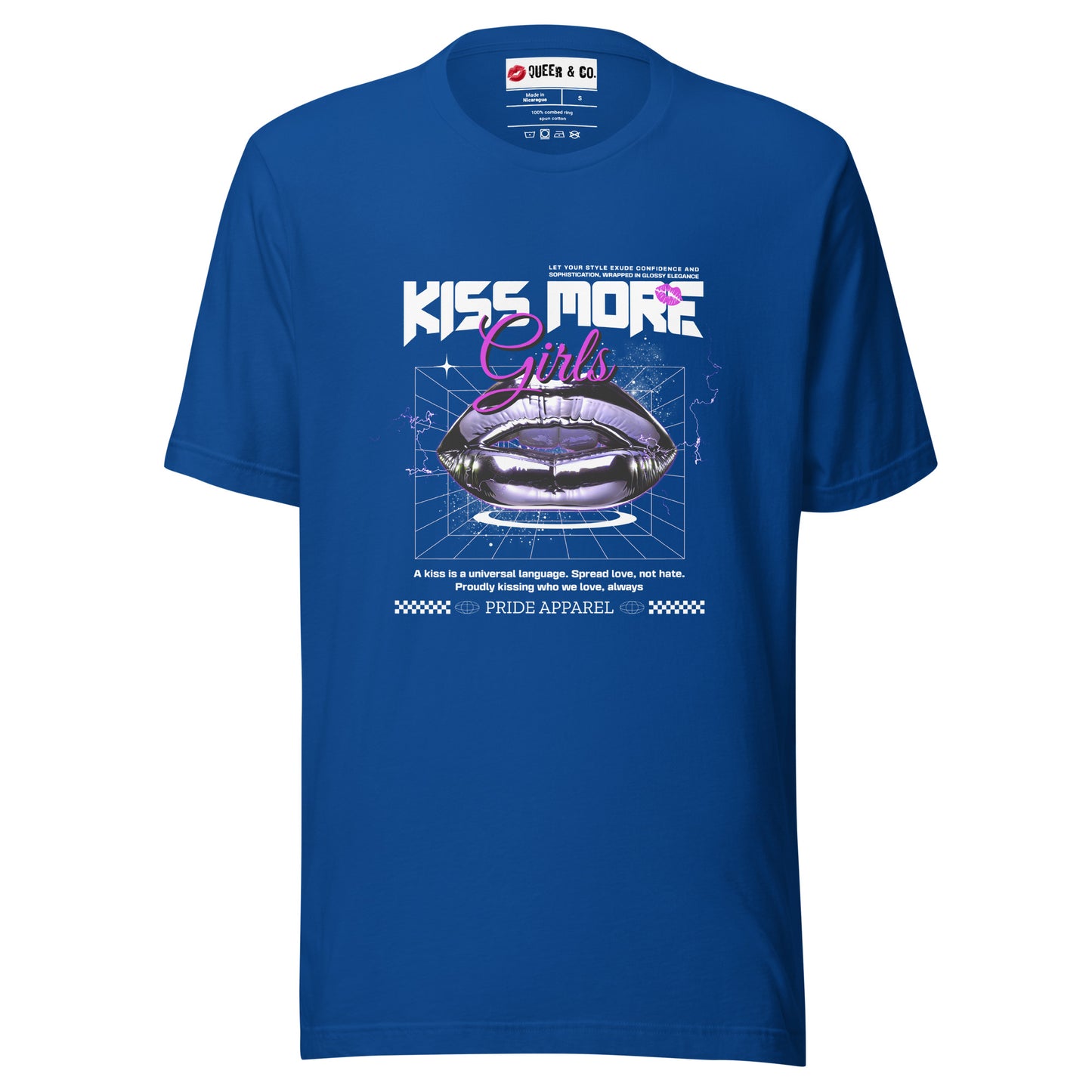 Kiss More Girls - Camiseta de manga corta unisex