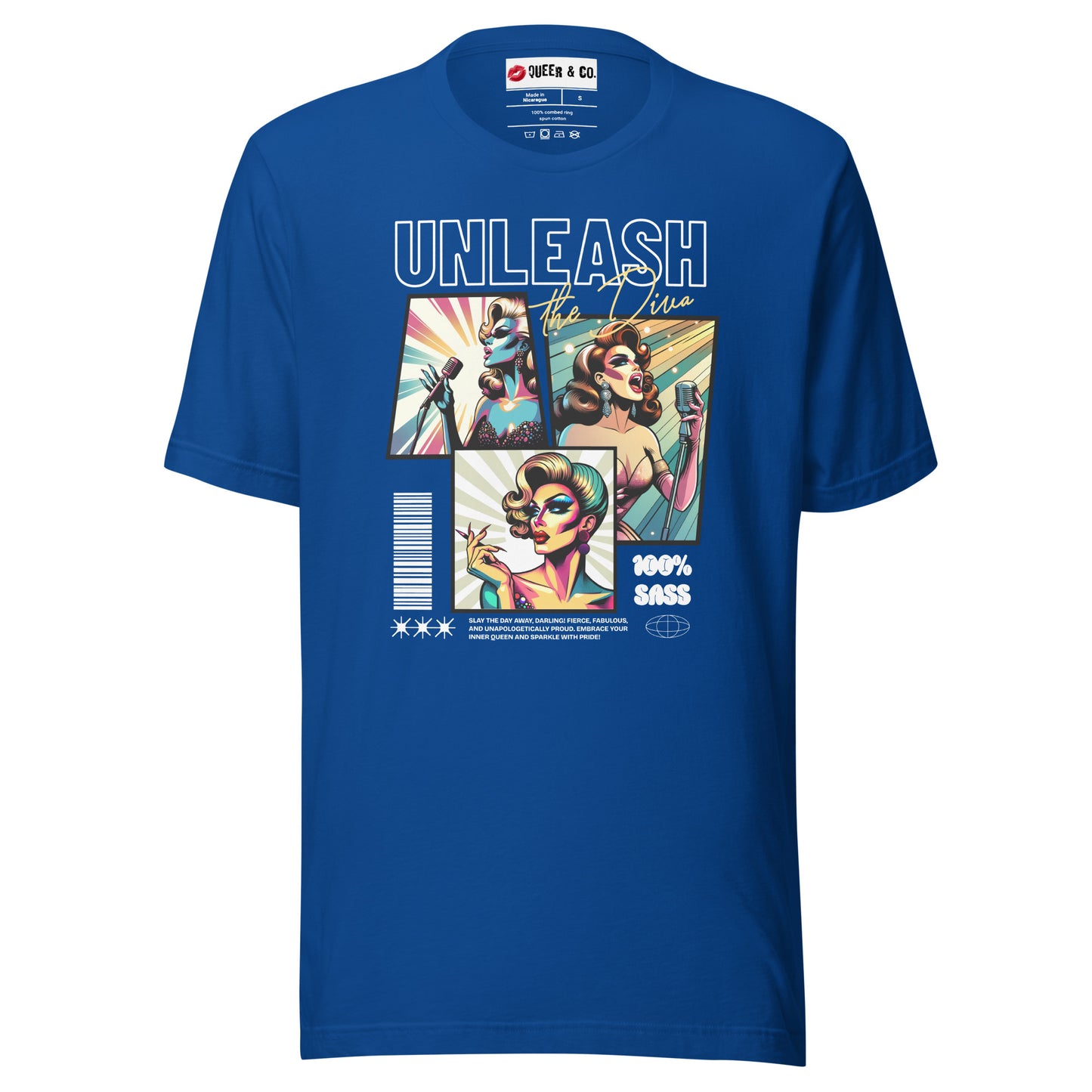 Unleash The Diva - Camiseta de manga corta unisex