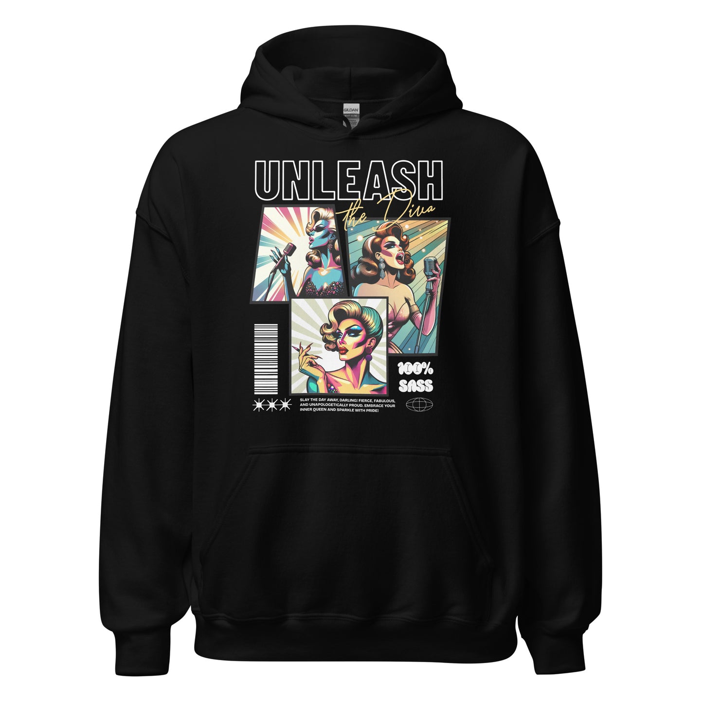 Unleash The Diva - Sudadera con capucha unisex