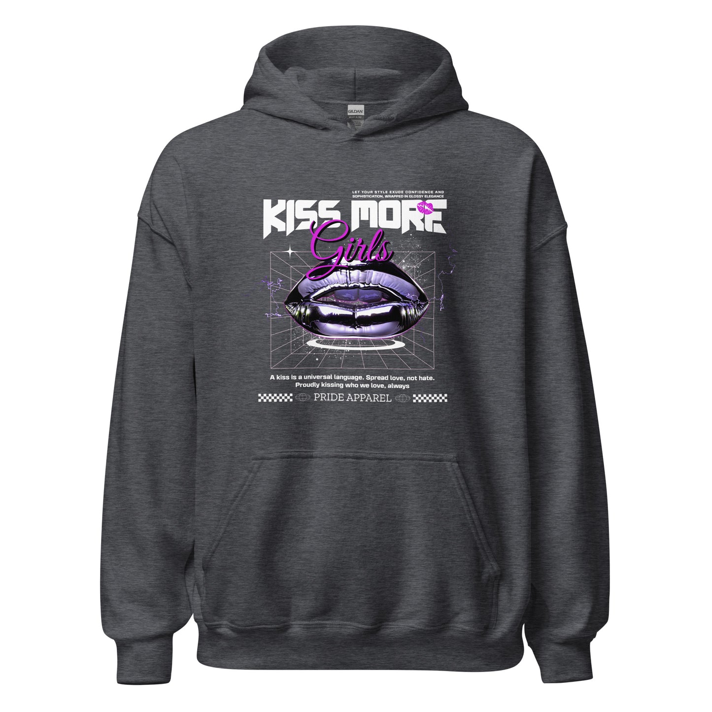 Kiss More Girls - Unisex Kapuzenpullover