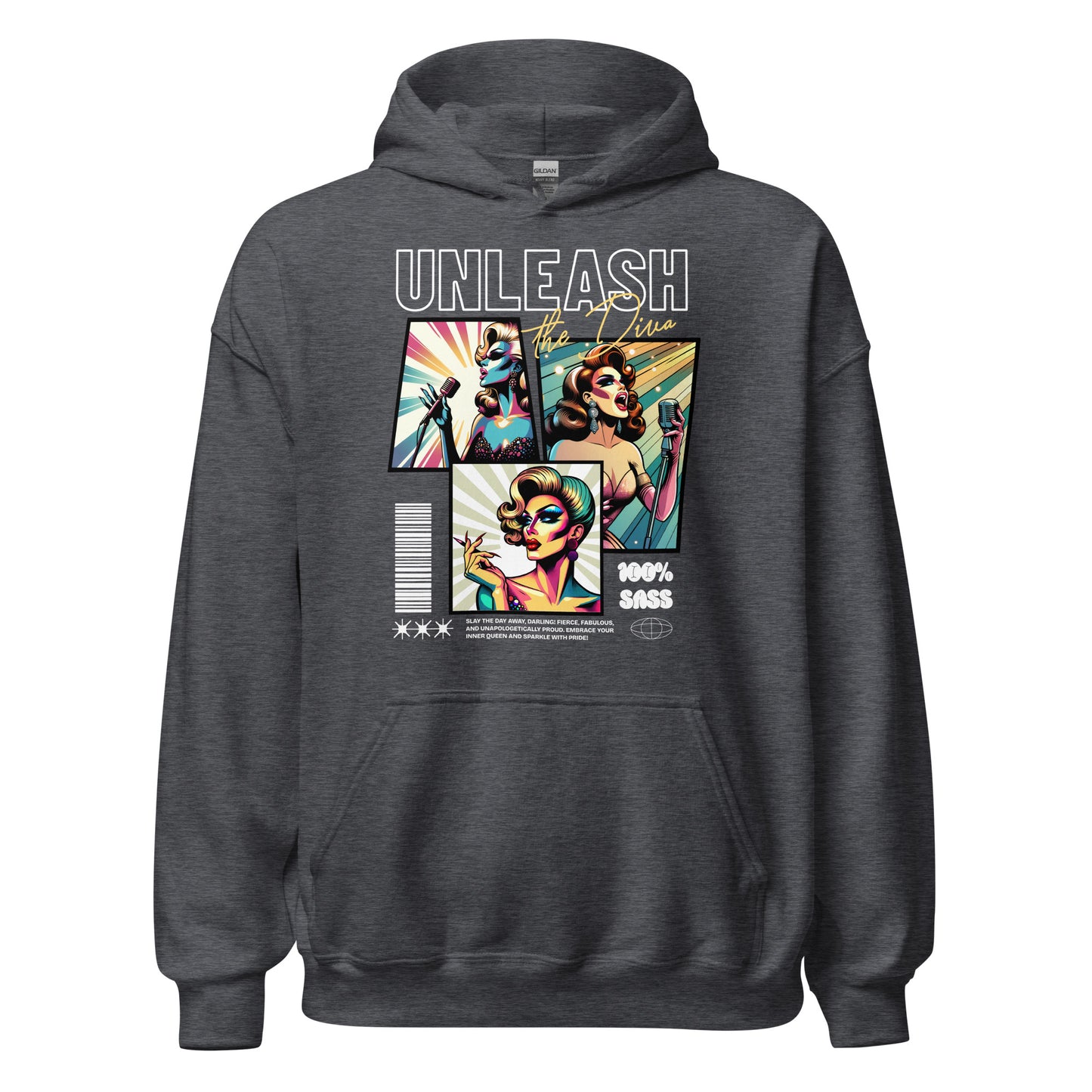 Unleash The Diva - Sudadera con capucha unisex