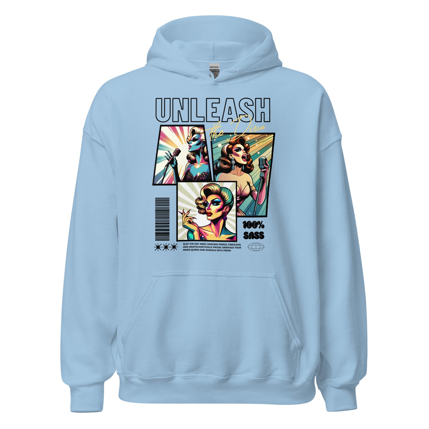 Unleash The Diva - Sudadera con capucha unisex