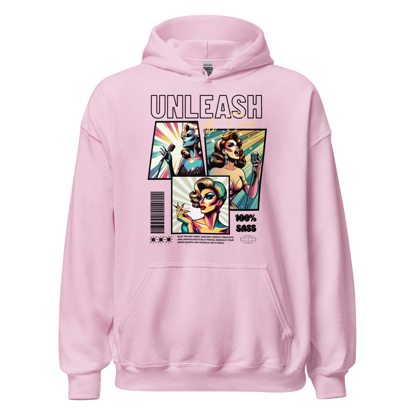 Unleash The Diva - Sudadera con capucha unisex