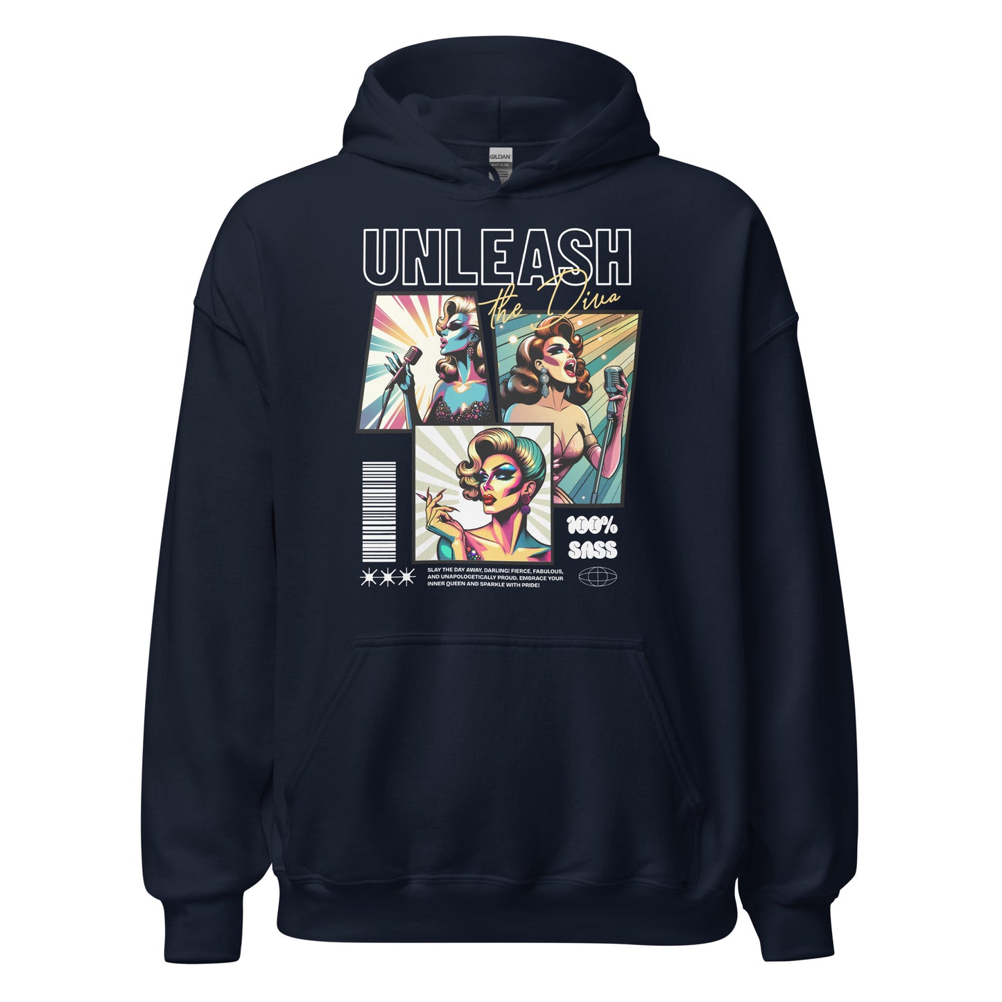 Unleash The Diva - Sudadera con capucha unisex