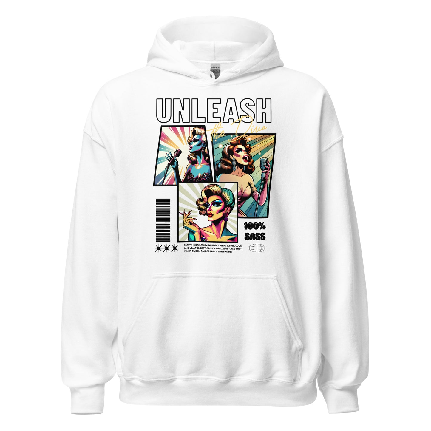 Unleash The Diva - Sudadera con capucha unisex