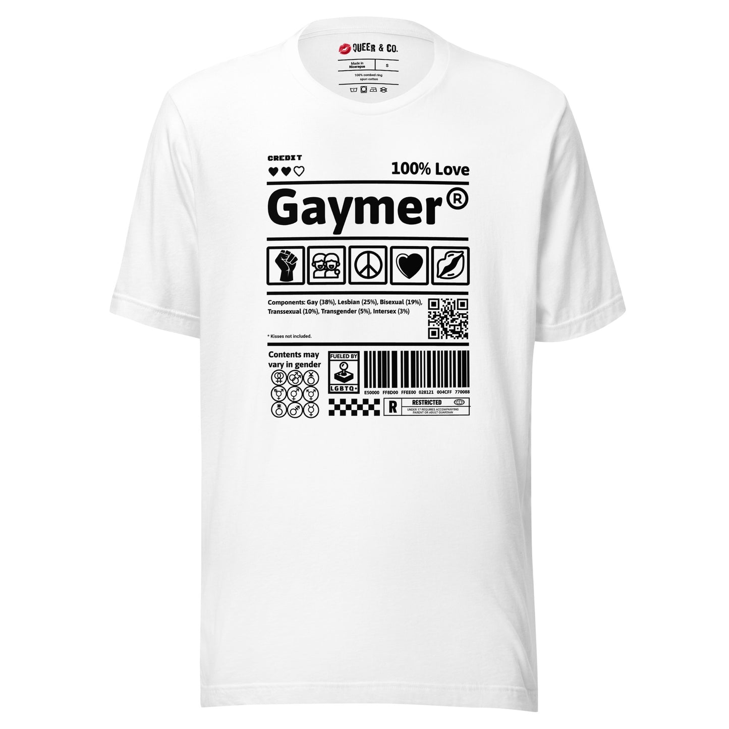 Gaymer Unisex Kurzarm-T-Shirt